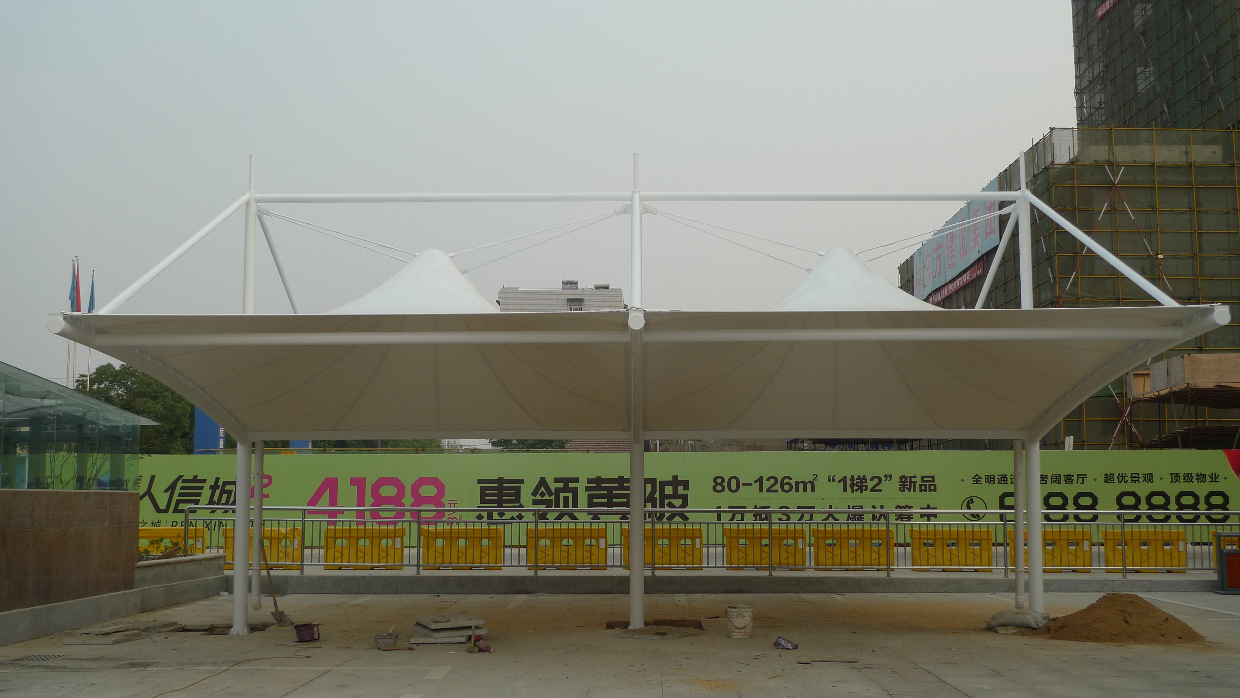 膜结构张拉棚实图